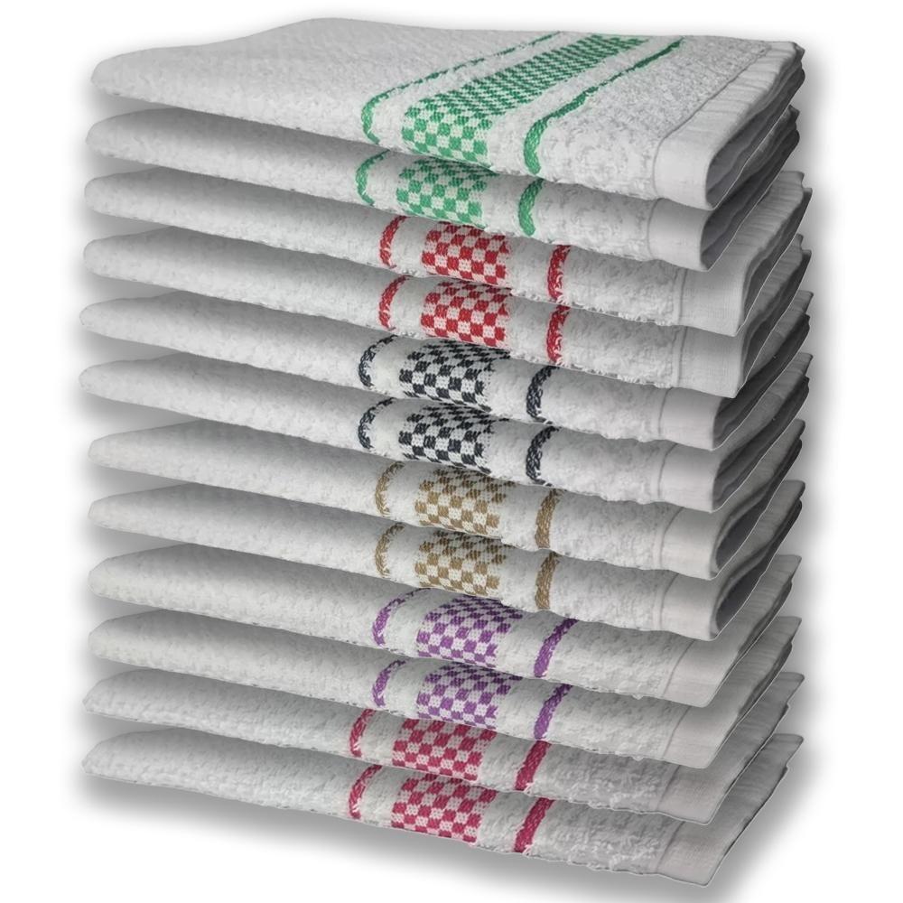 12 Panos De Prato Atoalhado Felpudo Premium Rs+rx+mr+pr+vm+vd - 1