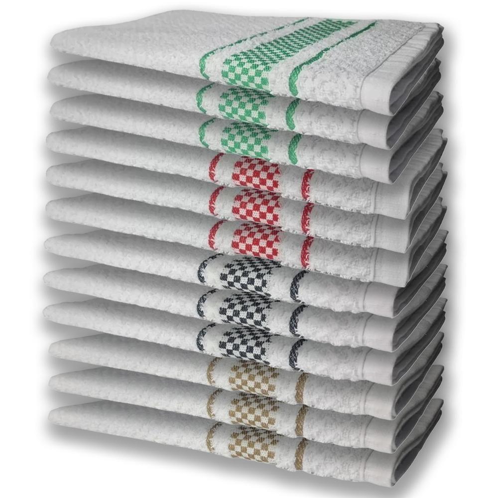 12 Panos De Prato Atoalhado Felpudo Premium Mr+pr+vm+vd - 1