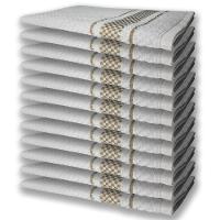 12 Panos De Prato Atoalhado Felpudo Premium Marrom - 1