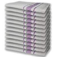 12 Panos De Prato Atoalhado Felpudo Premium Lilás - 1