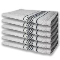 12 Panos De Prato Atoalhado Felpudo Premium 6 Preto 6 Marrom - 4