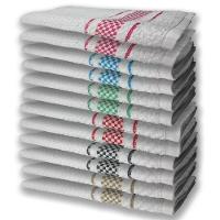 12 Panos De Prato Atoalhado Felpudo Premium Mr+pr+vm+vd+az+rs - 1