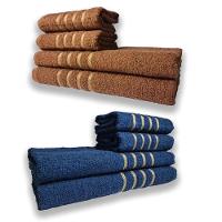 2 Jogos De 4 Toalhas 4 Banho 4 Rosto Dubai 100% Algodão Mr+az - 1