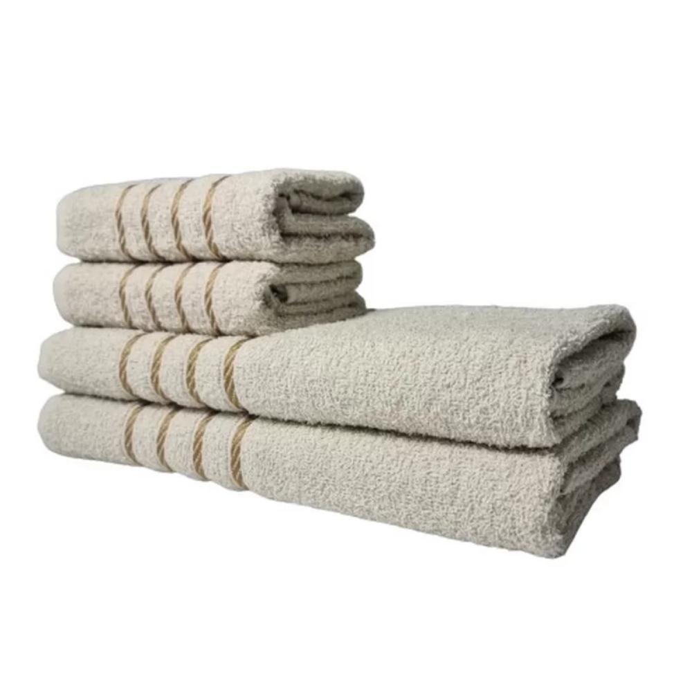 2 Jogos De 4 Toalhas 4 Banho 4 Rosto Dubai 100% Algodão Az+bg - 2