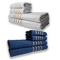 2 Jogos De 4 Toalhas 4 Banho 4 Rosto Dubai 100% Algodão Br+az - 1