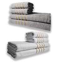 2 Jogos De 4 Toalhas 4 Banho 4 Rosto Dubai 100% Algodão Cz+br - 1