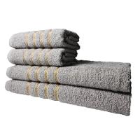 2 Jogos De 4 Toalhas 4 Banho 4 Rosto Dubai 100% Algodão Cinza - 2