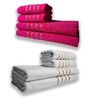 2 Jogos De 4 Toalhas 4 Banho 4 Rosto Dubai 100% Algodão Rs+br - 1