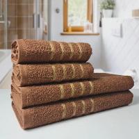 2 Jogos De 4 Toalhas 4 Banho 4 Rosto Dubai 100% Algodão Vd+mr