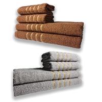 2 Jogos De 4 Toalhas 4 Banho 4 Rosto Dubai 100% Algodão Mr+cz - 1