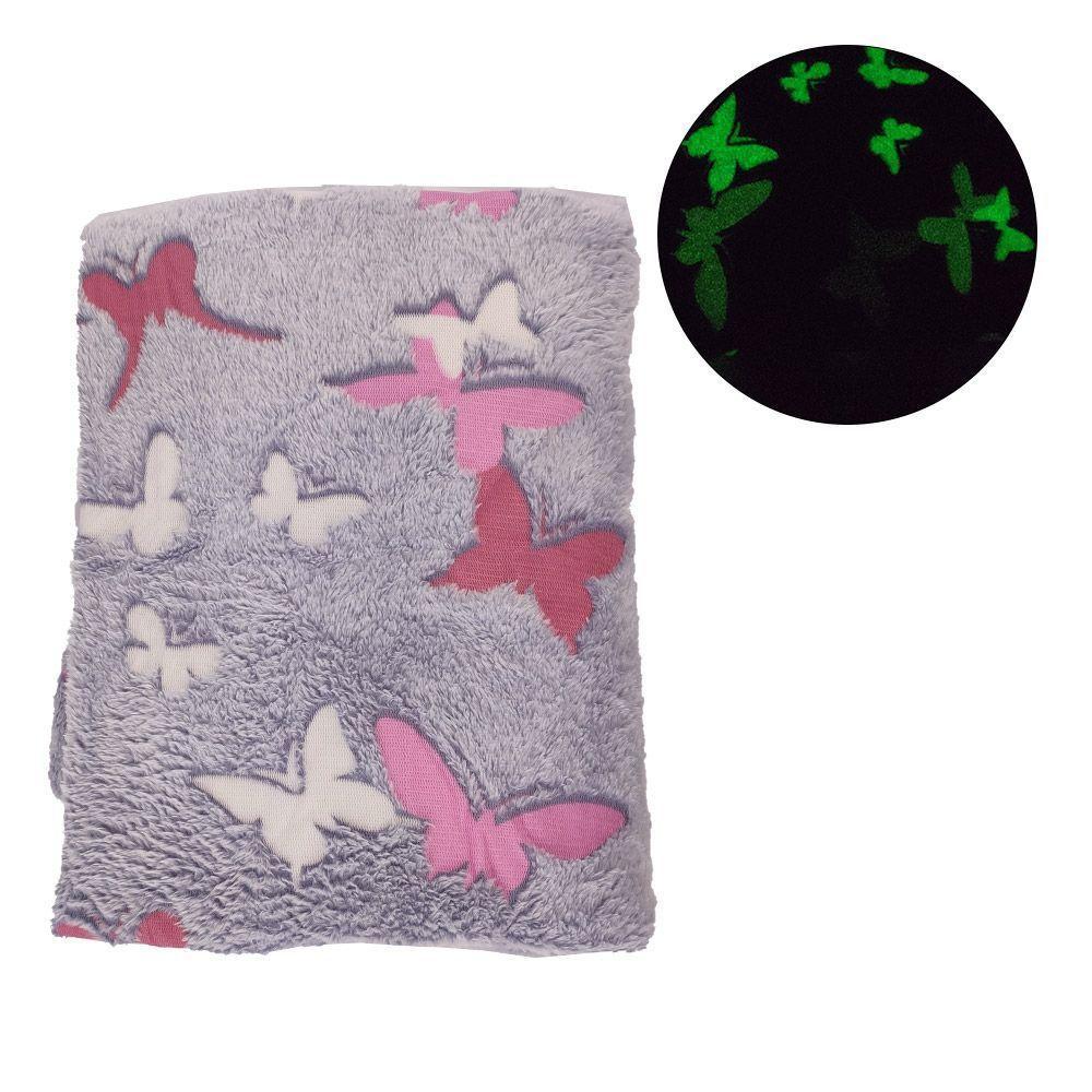 Cobertor Manta Brilha No Escuro Mantinha Infantil Aveludado - 6