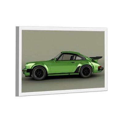 Quadro Porsche 911 Verde Metálico Lado -- Br Artes