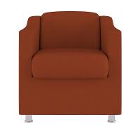 Kit 08 Poltronas Tilla Consultório Recepção Sala Suede Cor:terracota