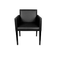 Kit 8 Poltronas Nina Executiva Para Consultório Sala De Recepção E Espera Em Tecido Sintético Preto - 3