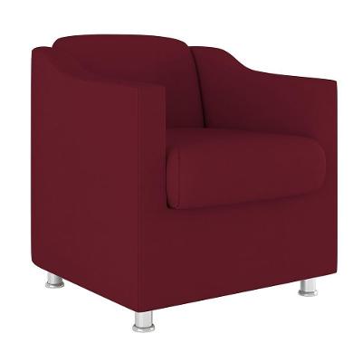 Poltrona Decorativa Tilla Sala E Escritório Suede Marsala Balaqui Decor