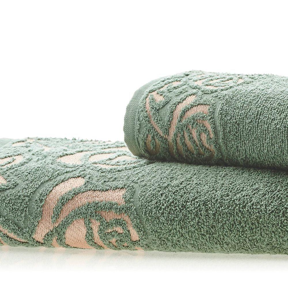 Jogo De Toalha Lmpeter Guadalupe (01 Banho + 01 Rosto) Verde Moss - 2