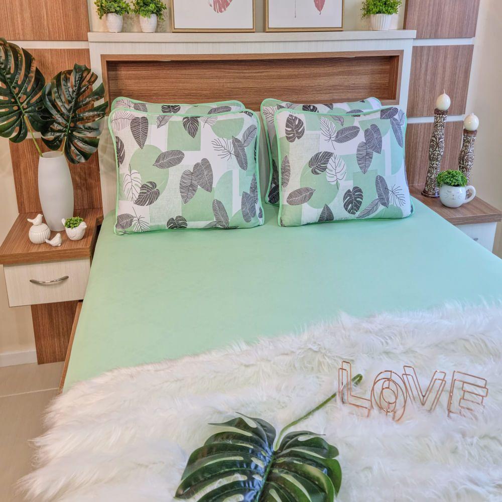 Jogo De Lençol Malha 100% Algodão King Size Verbena 3pçs - 1