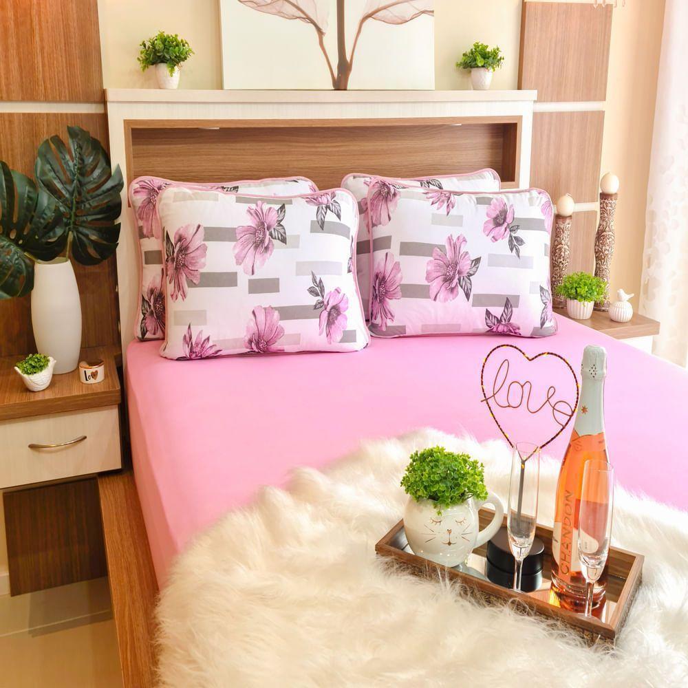 Jogo De Lençol Malha 100% Algodão Queen Siena 3pçs - 1