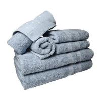 Jogo De Toalhas 4 Banhos 4 Rostos 4 Pisos Grande Grossa Branco+azul