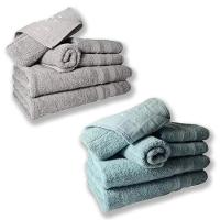 Jogo De Toalhas 4 Banhos 4 Rostos 4 Pisos Grande Grossa Cinza+verde - 1