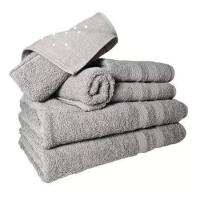 Jogo De Toalhas 4 Banhos 4 Rostos 4 Pisos Grande Grossa Cinza+verde - 7