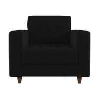 Kit 02 Poltronas Arezzo Linho Preto A79 Pés Chanfrado Tabaco - D'rossi - 7