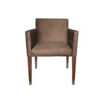 Kit 8 Poltronas Nina Escritório Sala De Recepção Tecido Suede - Marrom - Cor: Marrom - 4