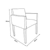 Kit 6 Poltronas Nina Estilo Retrô Tecido Suede Ideal Para Sala De Estar - Azul Turquesa - Cor: Azul - 2