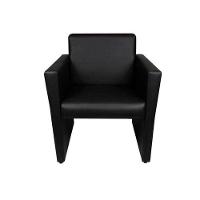 Kit 4 Poltronas Nina Slim 1 Lugar Pé Fechado - Preto - Cor: Preto - 5