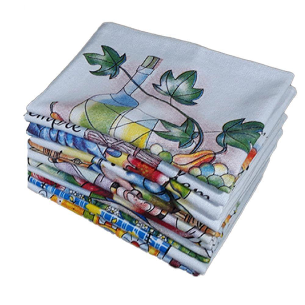 Pano De Prato Lomaer aria 50 X 70Cm Estampado 06 Unidades - 2