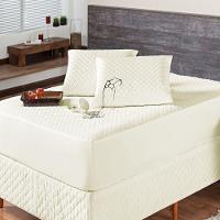 Protetor De Colchão Impermeável Matelado Solteiro Palha - 1