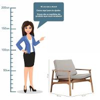 Poltrona Com Braço Ravi Algodão Cinza Madeira Cedro Corda a Poliéster Palha - 7