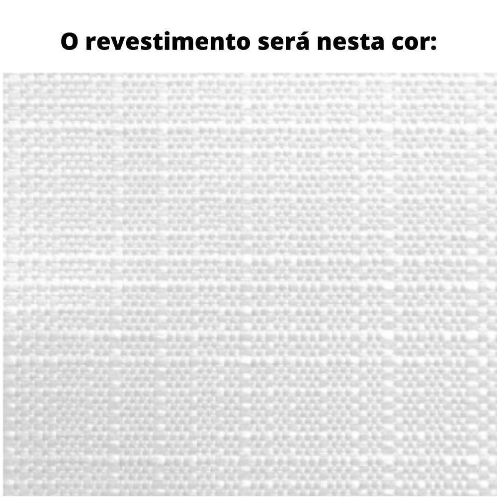 Poltrona Com Braço Mava Algodão Branco Madeira Amêndoa Corda Plana Poliéster Preta - 6
