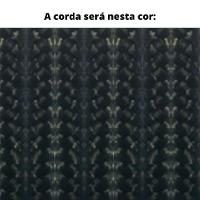 Poltrona Com Braço Mava Algodão Bege Madeira Cedro Corda Plana Poliéster Preta - 9