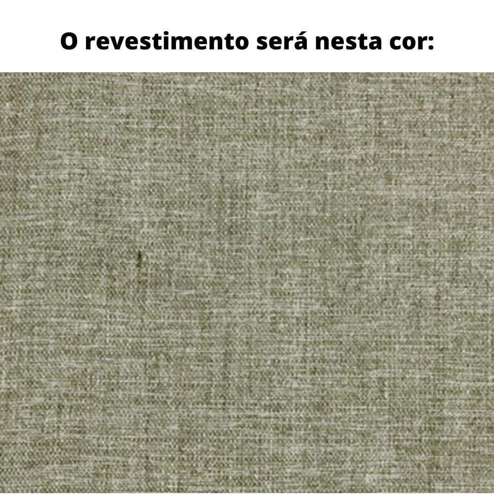 Poltrona Com Braço Mava Algodão Cinza Madeira Cedro Corda Plana Poliéster Duna - 2