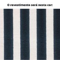 Poltrona Com Braço Luck Algodão Impermeável Azul E Branco Madeira Cedro Corda Plana Poliéster Azul - 9