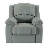 Poltrona Do Papai Reclinável Sala De Cinema Madrid Manual Pu Cinza G23 - 8