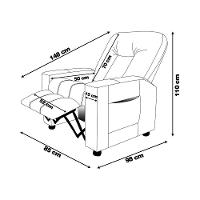 Poltrona Do Papai Reclinável Sala De Cinema Pequim Manual Pu Camel G23 - Gran Belo - 11