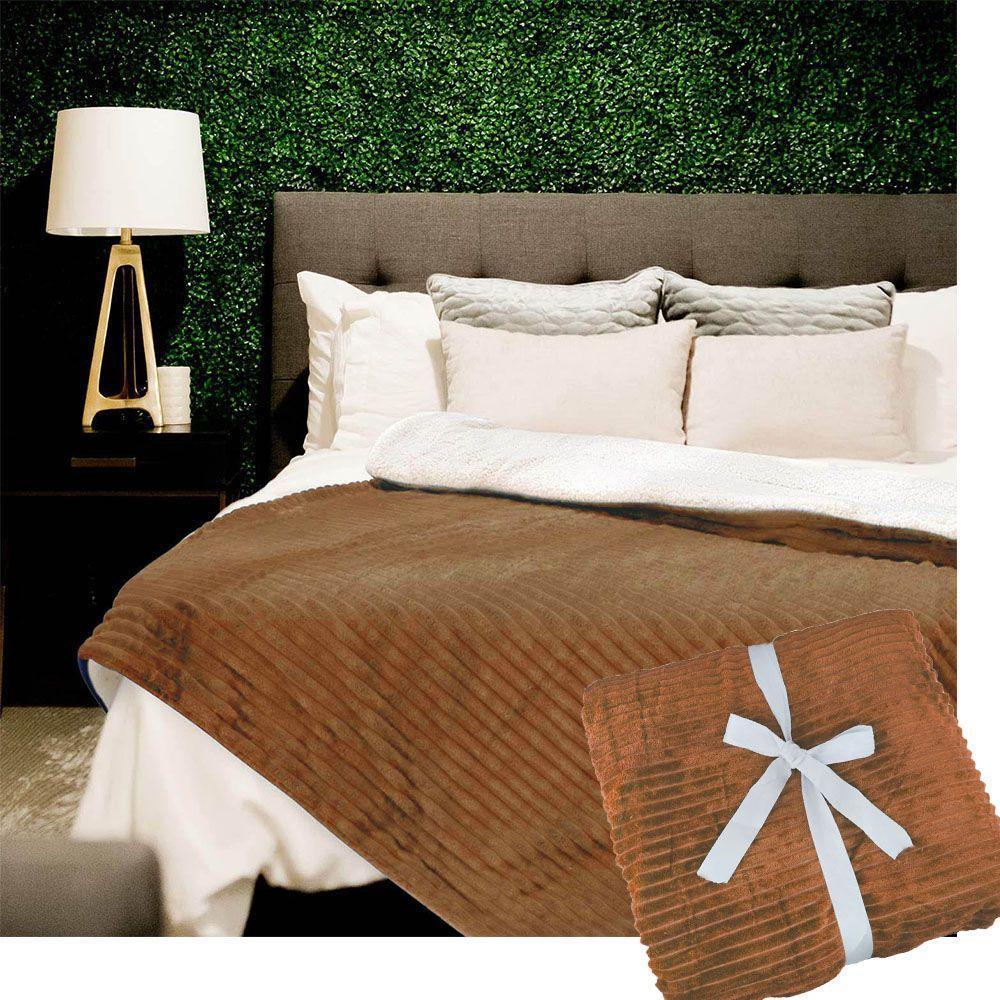 Cobertor Edredom Dupla Face Manta Microfibra King Carneiro - 1