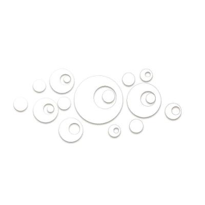 Arte Círculos 80cmx35cm - Cria Arte Laser Branco