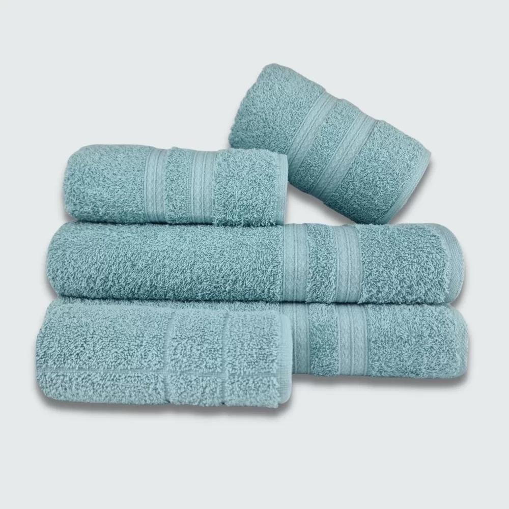 Jogo De Toalha 5 Pçs Gigante Felpuda Lisboa Verde - 1