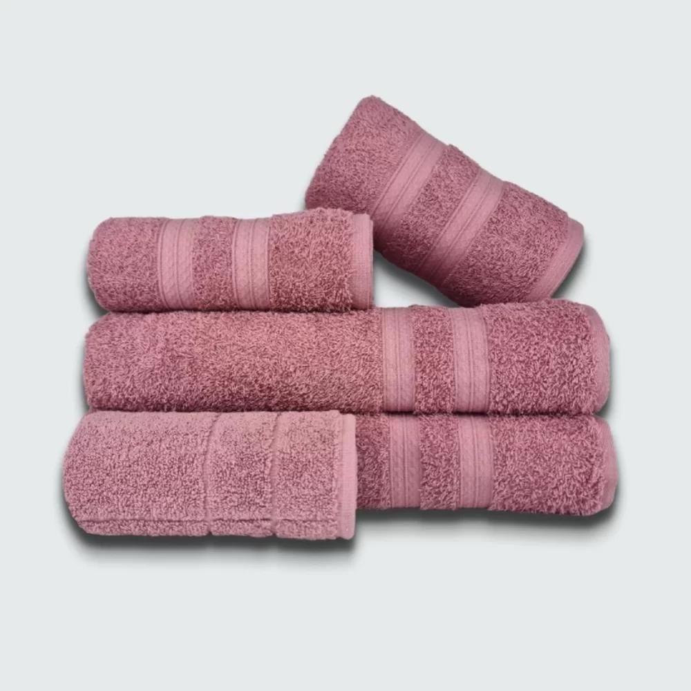 Jogo De Toalha 5 Pçs Gigante Felpuda Lisboa Rose - 2