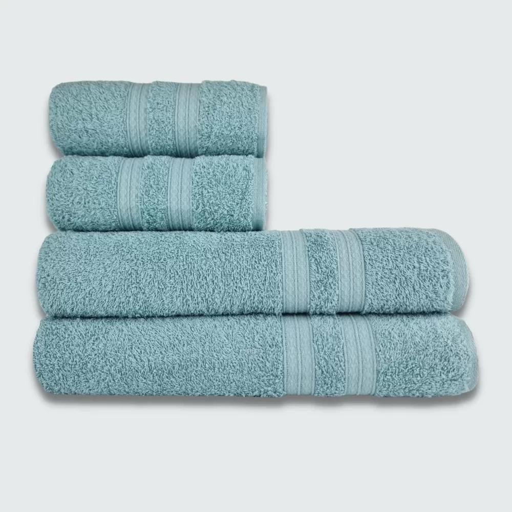 Jogo De Toalha 4 Pçs Gigante Felpuda Lisboa Verde - 4