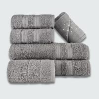 Jogo De Toalha 6 Pçs Gigante Felpuda Lisboa Cinza - 1