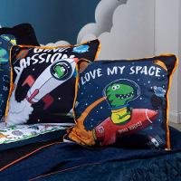 Kit Cobre Leito Astrodino Dupla Face Casal Padrão 07 Peças - 2