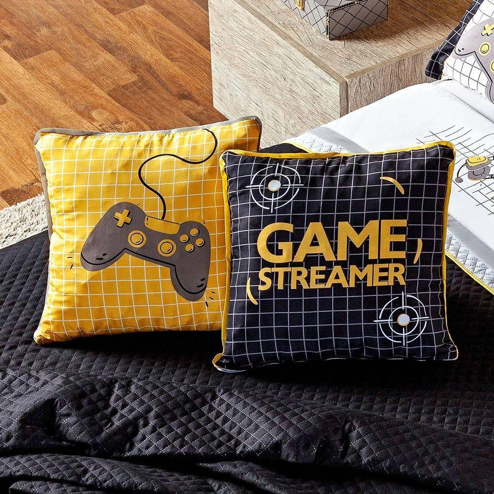 Kit Cobre Leito Game Streamer Dupla Face King 07 Peças - 4