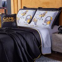 Kit Cobre Leito Game Streamer Dupla Face King 07 Peças - 2