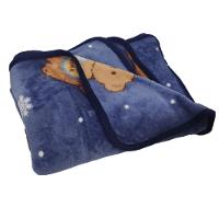 Manta Cobertor Infantil Aveludado Mantinha Toque Macio Urso - 2