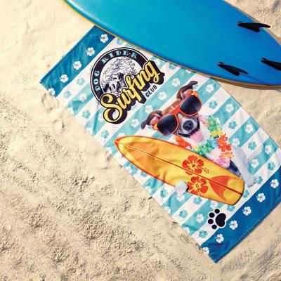 Toalha De Praia Lepper 55% Algodão 45% Poliéster Dog Surf