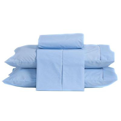 Jogo De Cama Casal Padrão 04 Peças Cor Azul
